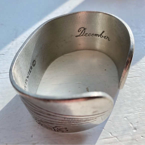 December Classic Flower of the Month Cuff Bracelet by Salisbury Pewter - Picture 11 of 13